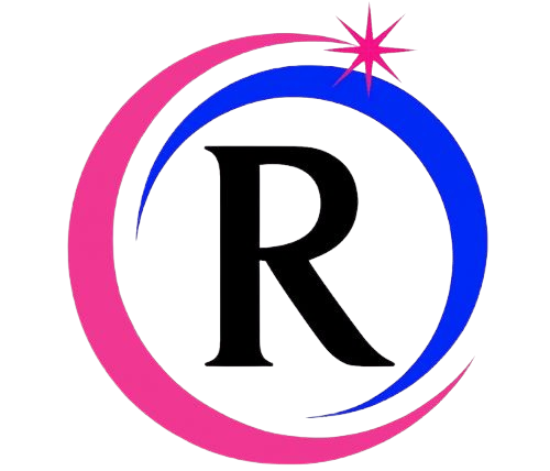 Logo of Rupness Brand featuring a stylized letter R with a crescent design and star.