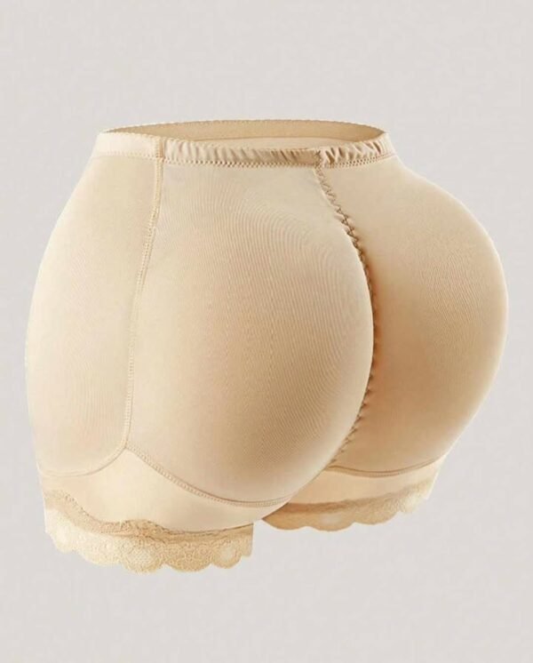 Beige side padded shapewear designed for hip and butt enhancement.